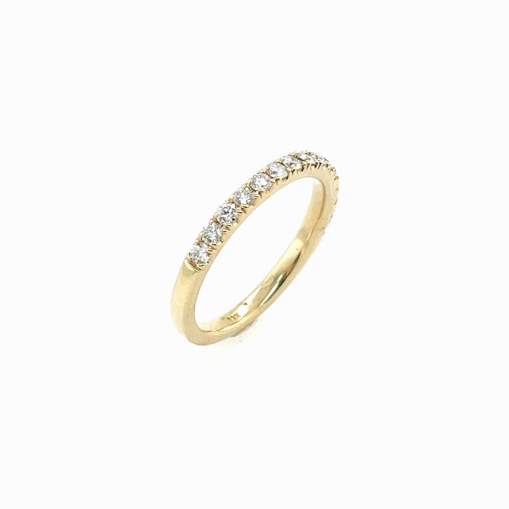 14K Diamond Wedding Band Size 6