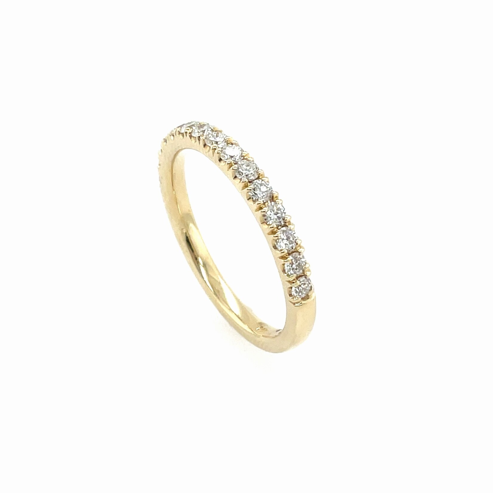 14K Diamond Wedding Band Size 6