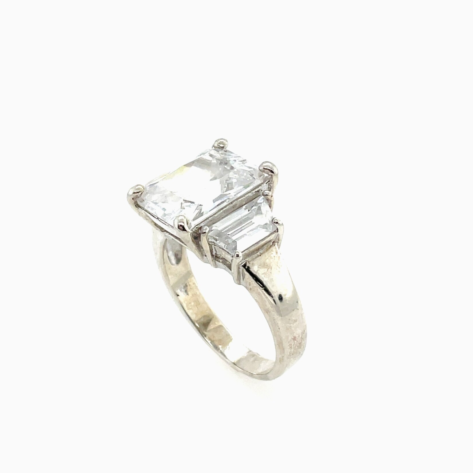 Sterling Silver CZ Fashion Ring Size 8.5
