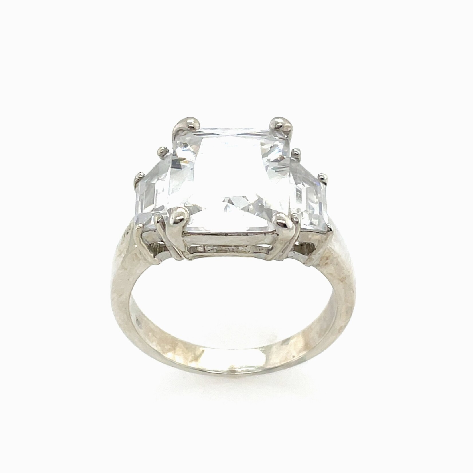 Sterling Silver CZ Fashion Ring Size 8.5