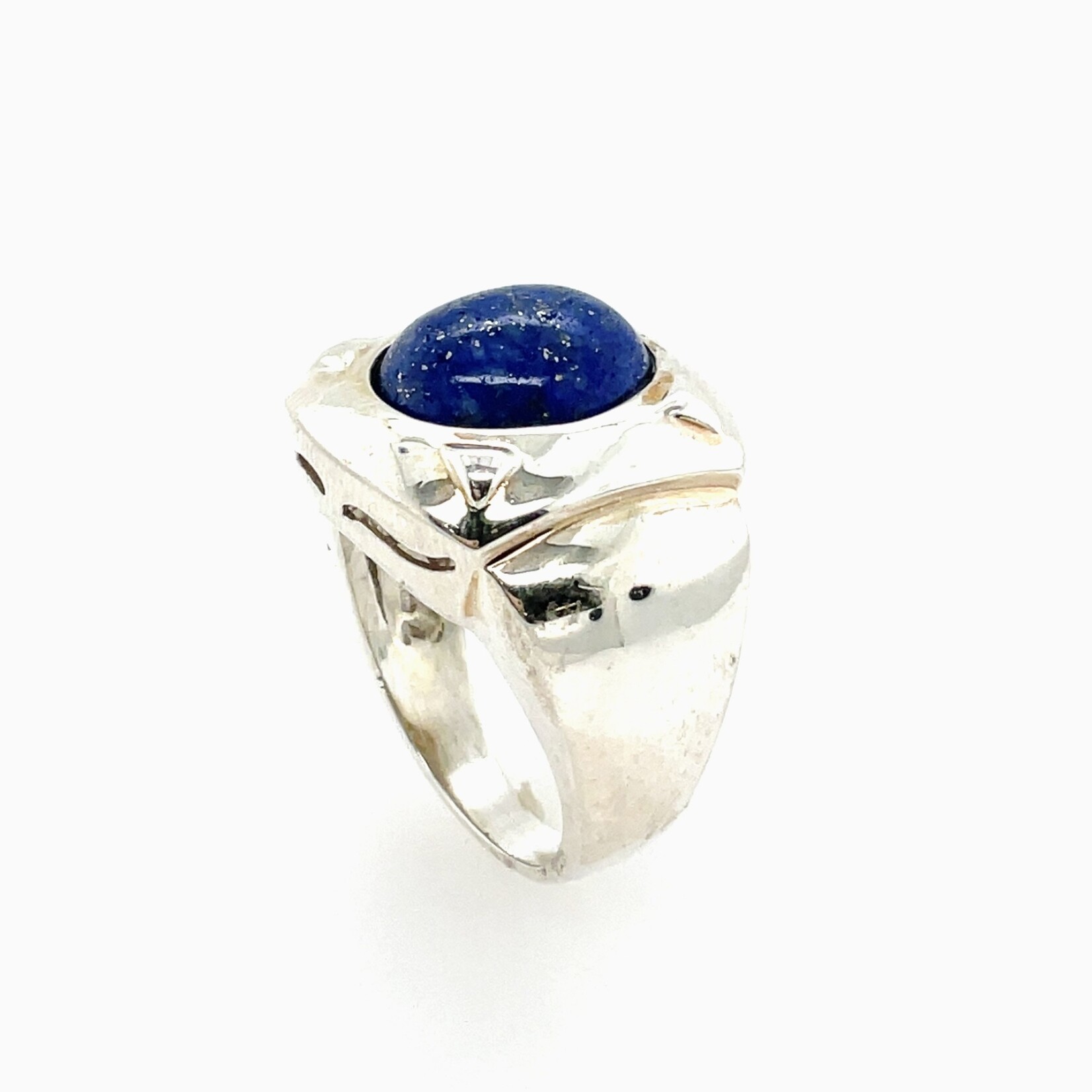 Sterling Silver Lapis Stone Ring Size 7