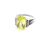 Checkerboard Green Ring, Size 6.25