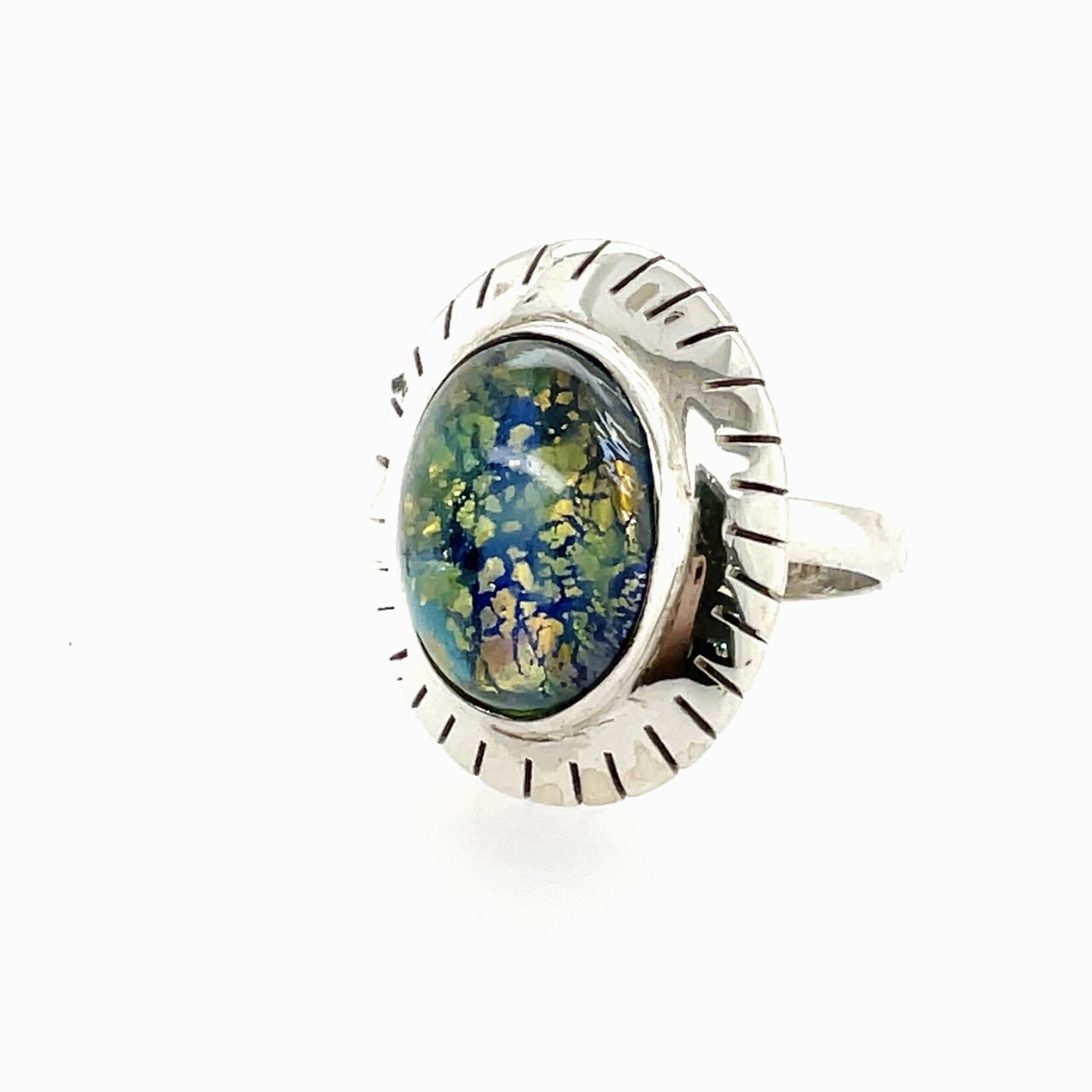 Synthetic Opal Fashion Ring