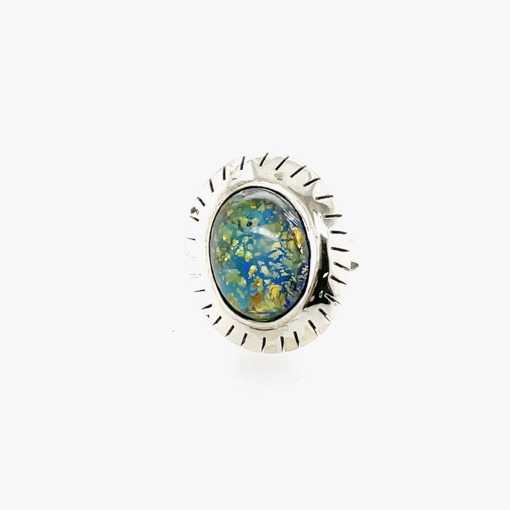 Synthetic Opal Fashion Ring