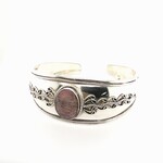 Sterling Silver Ruby Cuff Bracelet