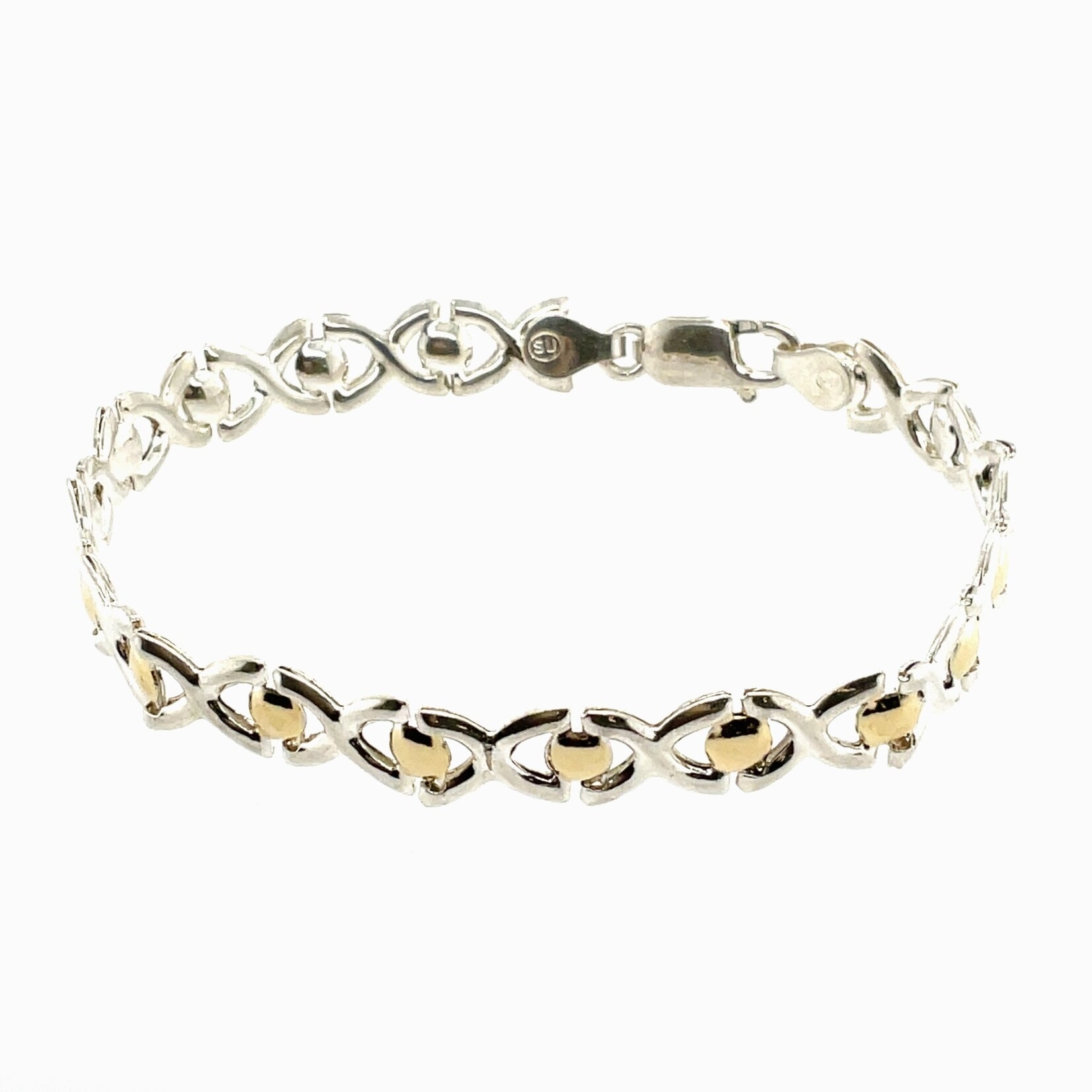 Two Toned X & O's Bracelet