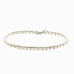 Sterling Silver Open Box Link Bracelet
