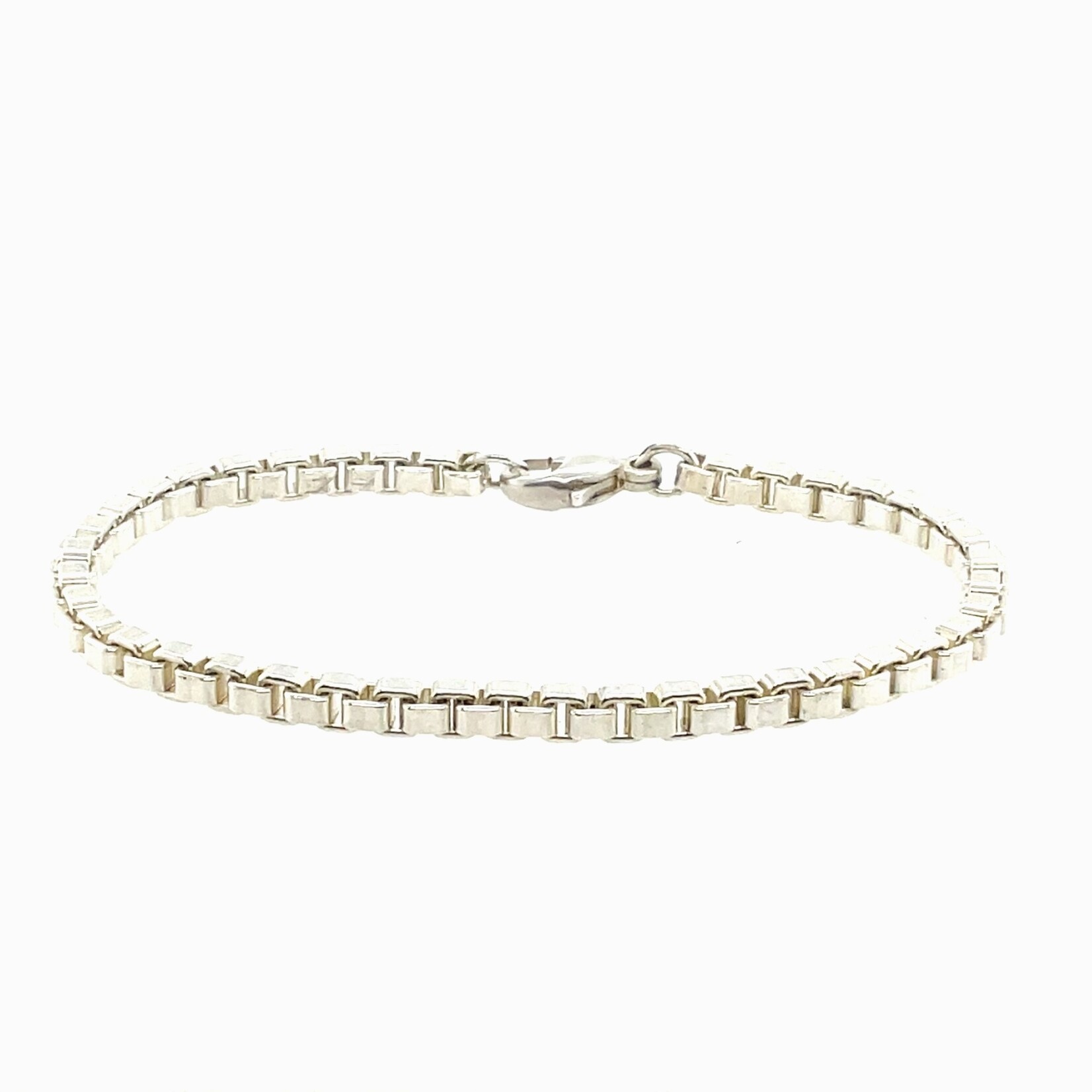 Sterling Silver Open Box Link Bracelet