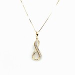 Silver Gold Plated Infinity Necklace