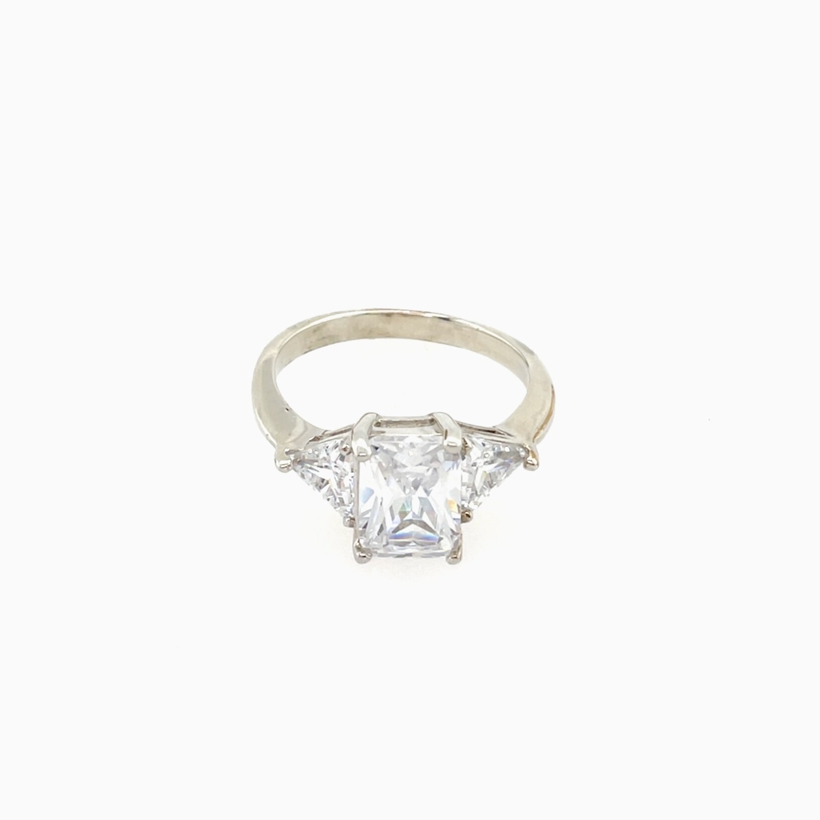 Sterling Silver CZ Fashion Ring Size 6