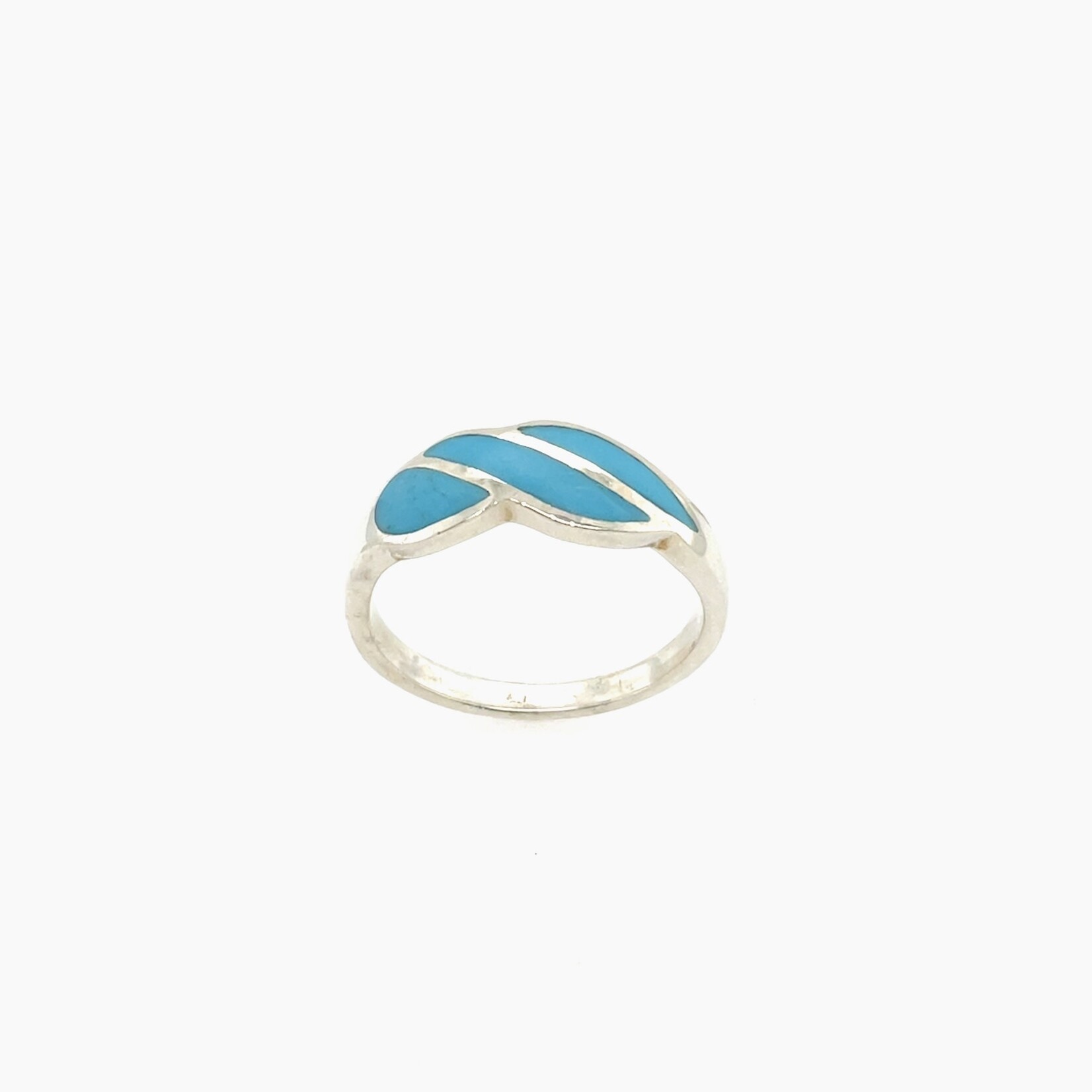 Silver Turquoise Fashion Ring Size 8.25