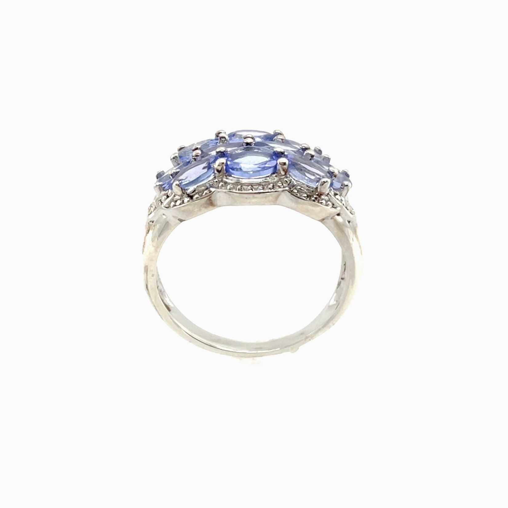 Sterling Silver Tanzanite Ring Size 7.25