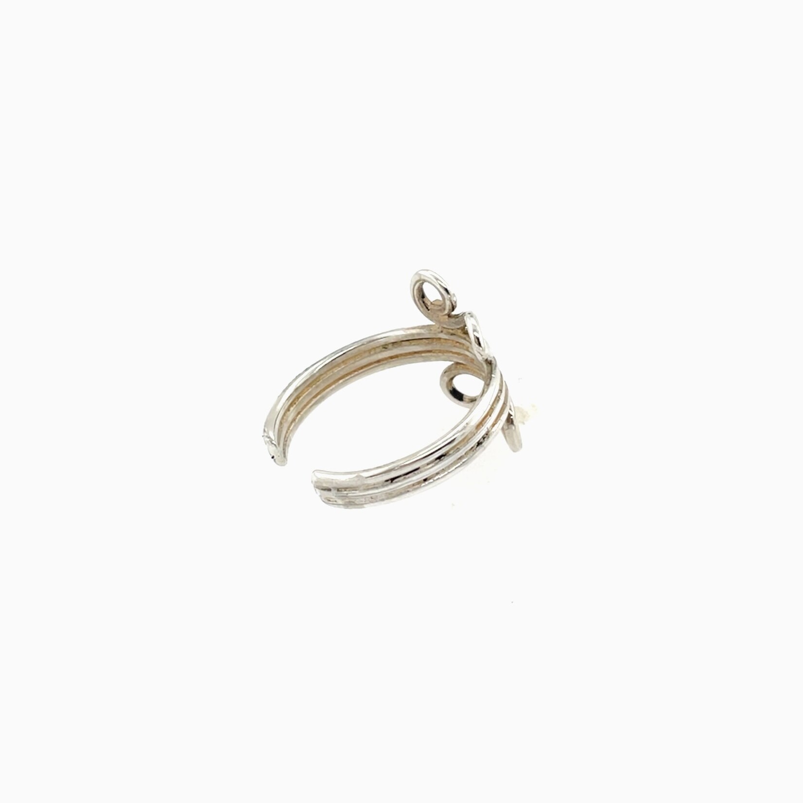 Silver Scroll Toe Ring
