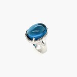 Blue Topaz Fashion Ring, Size 7