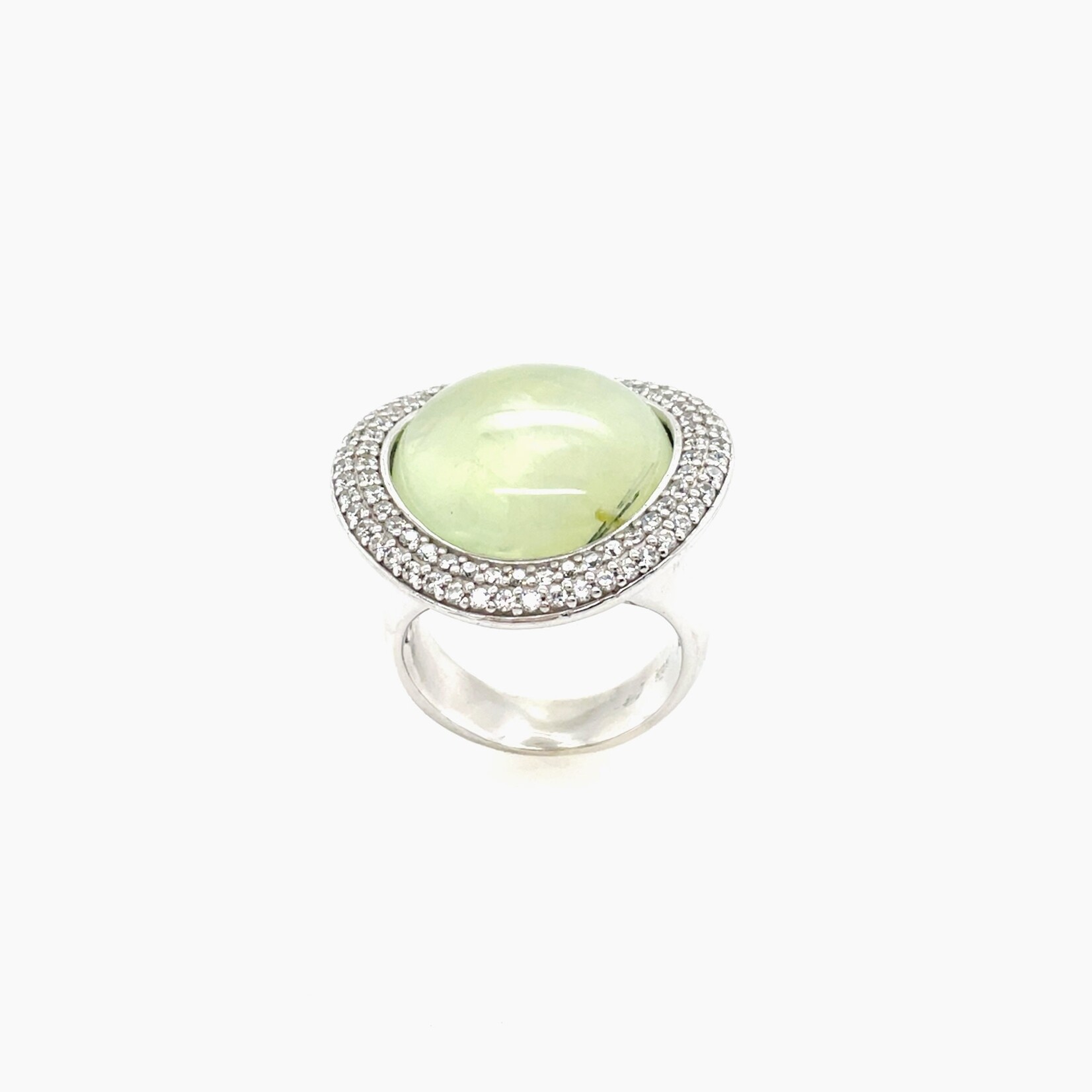 Ladies Quartz Fashion Ring / Silver Size 7