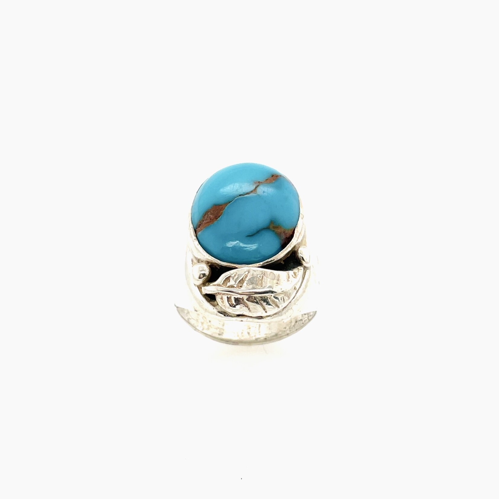 Sterling Silver Turquoise Fashion Ring Size 10