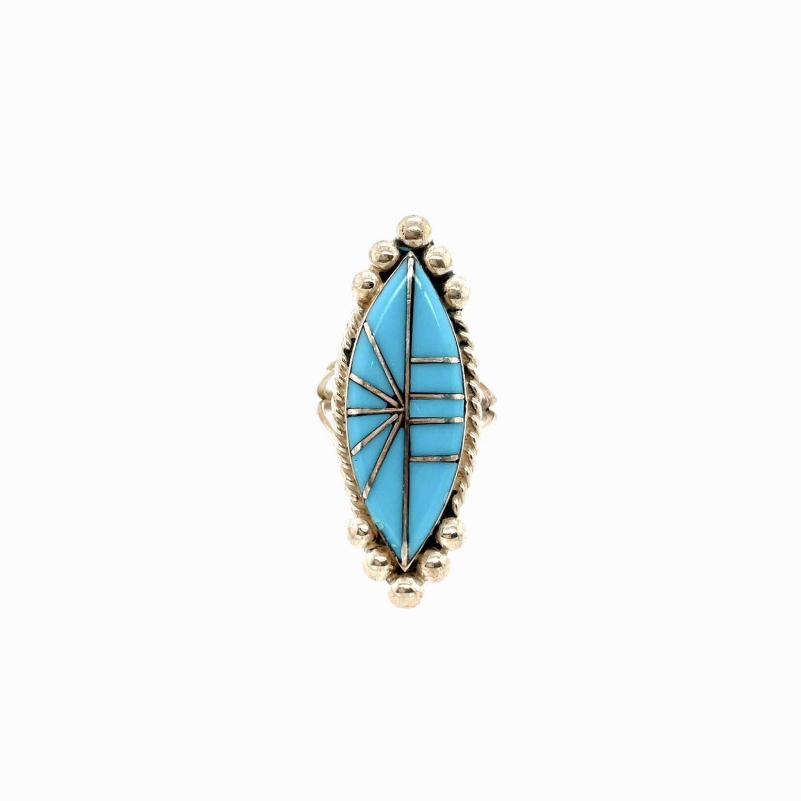 Ladies Turquoise Fashion Ring Size 6