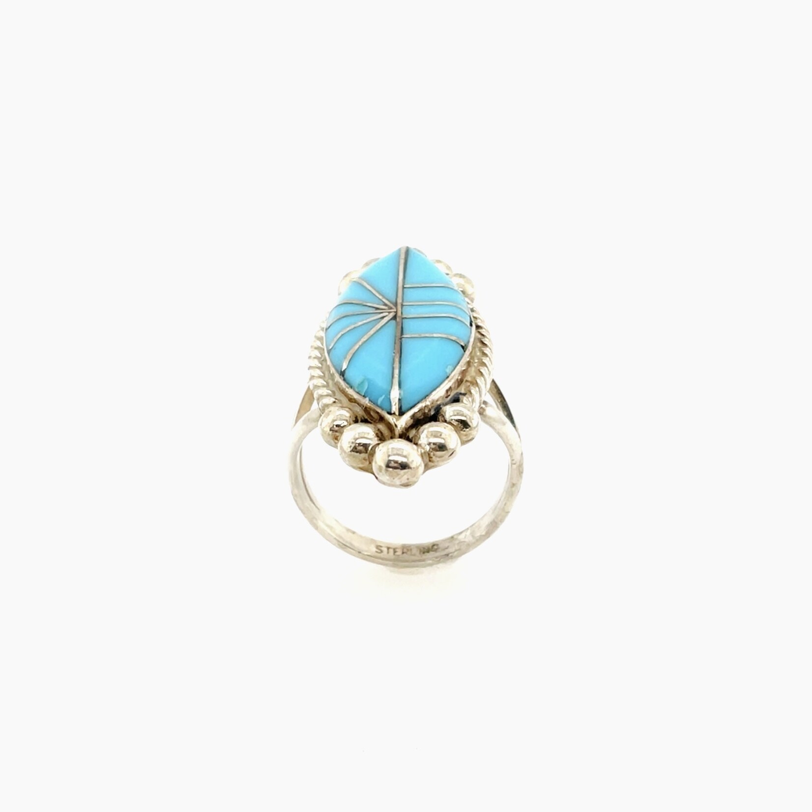 Ladies Turquoise Fashion Ring Size 6