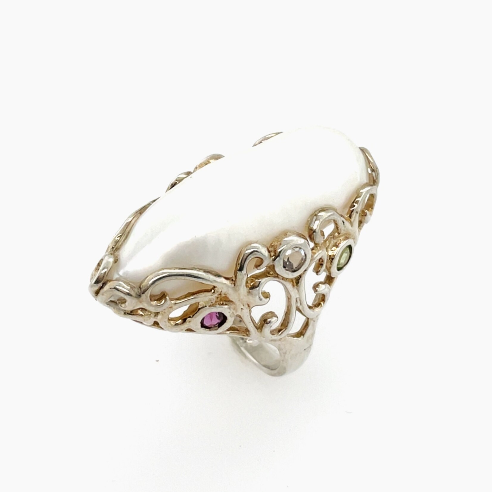 Baroque Pearl  Silver Ring