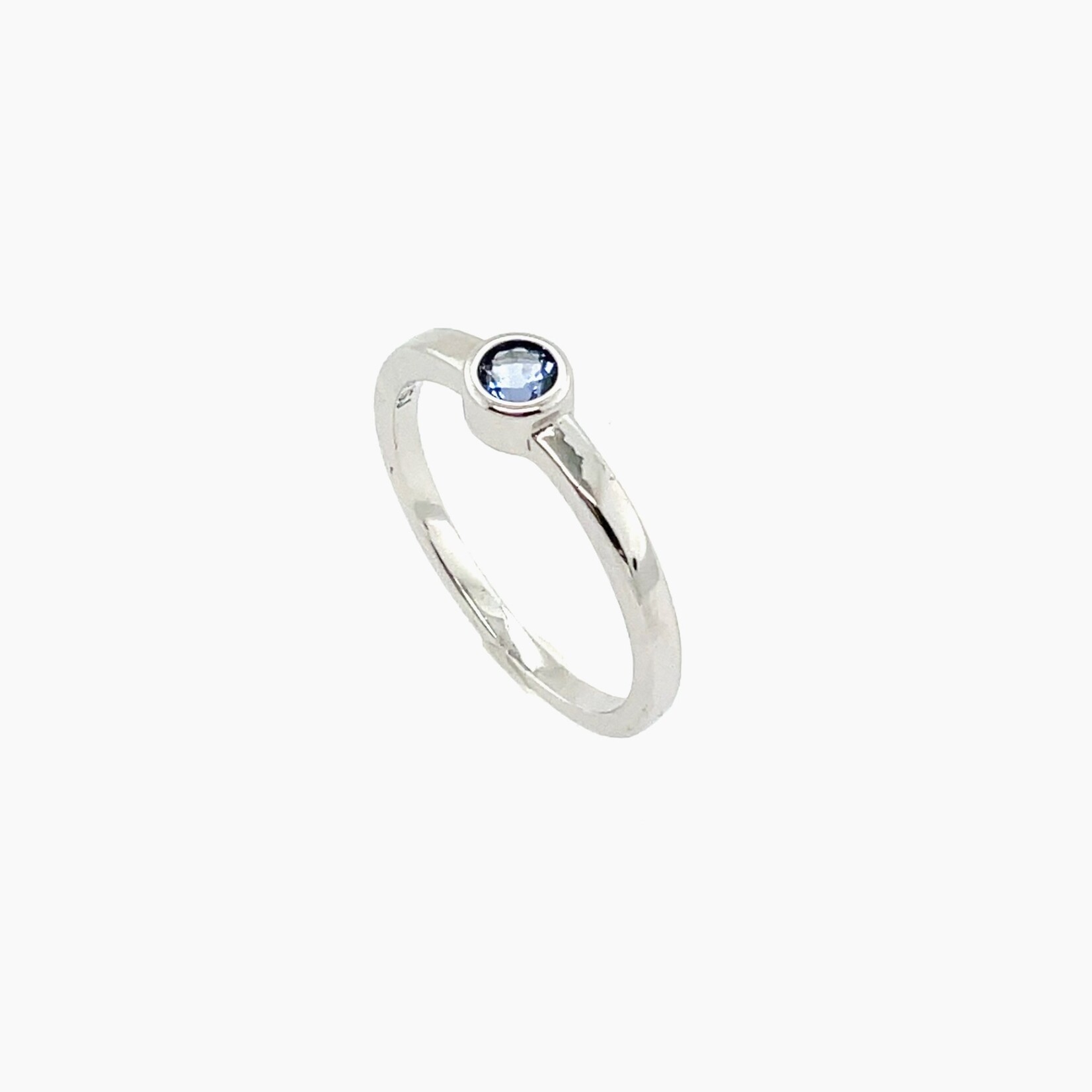 In Season Jewelry Silver Simulated December Birthstone CZ Baby Ring SZ 3