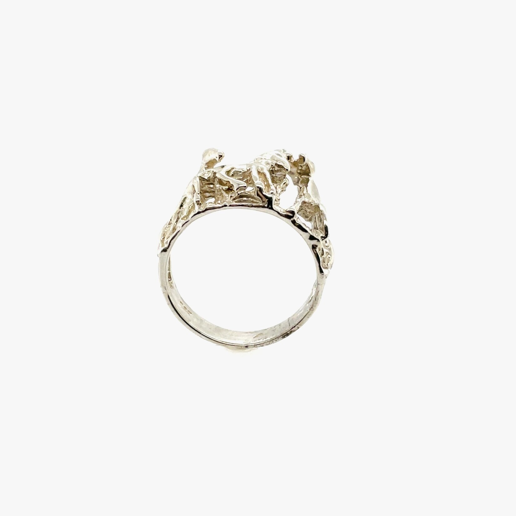 Sterling Silver Wild Horses Band Size 7.5