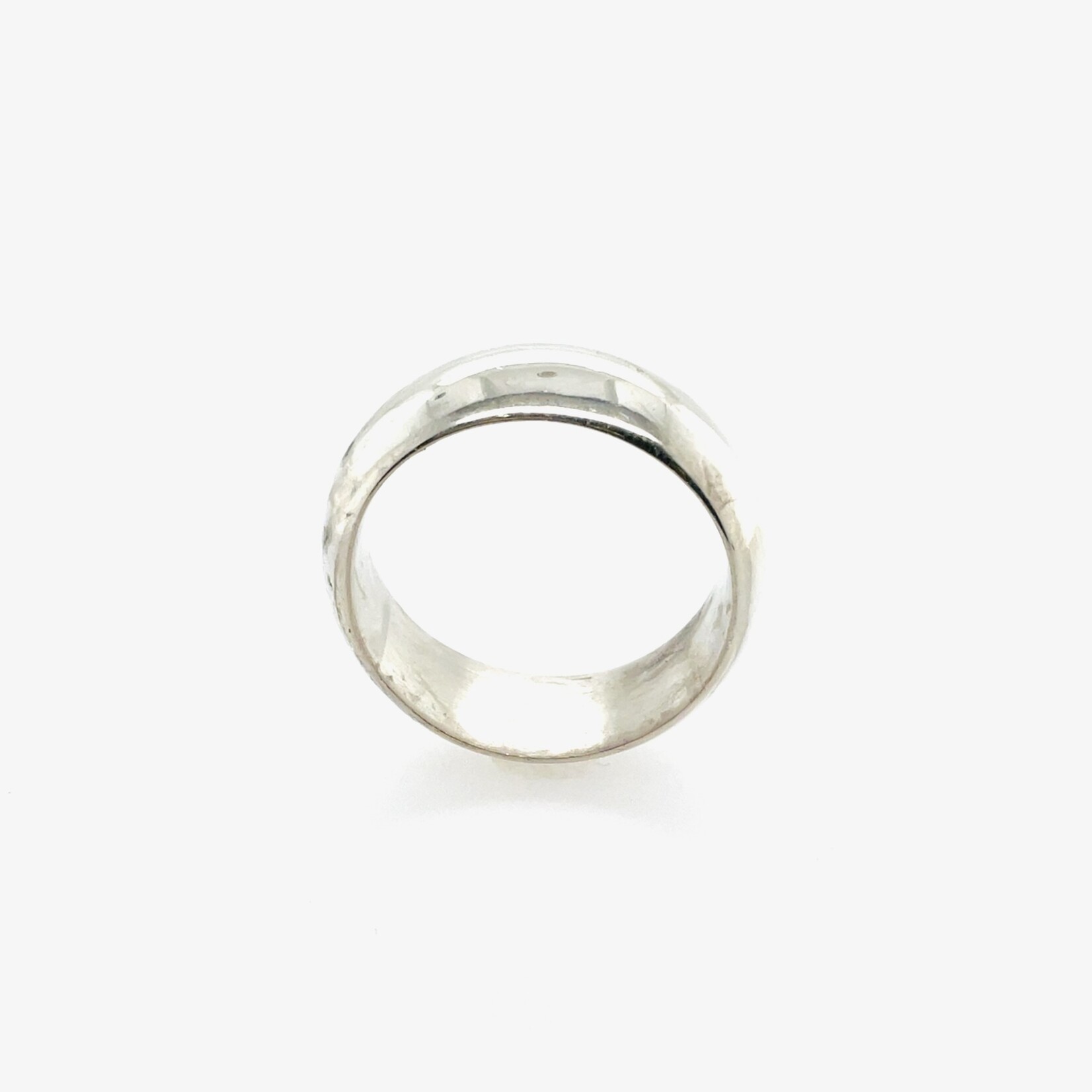 Silver Wedding Ring 8 MM Size 9