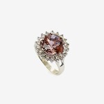 14K Green Amethyst Ring Size 7.5