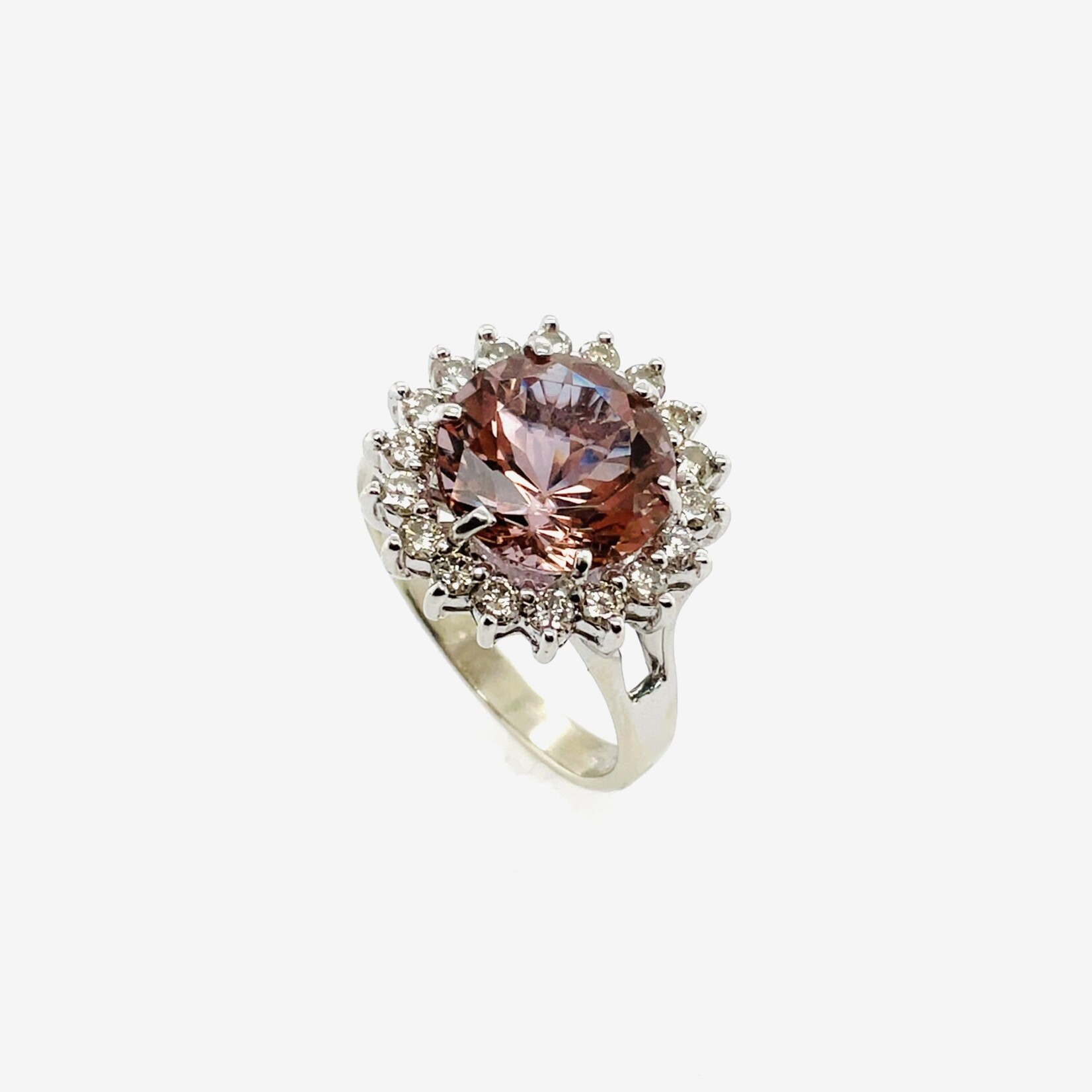 14K Green Amethyst Ring Size 7.5
