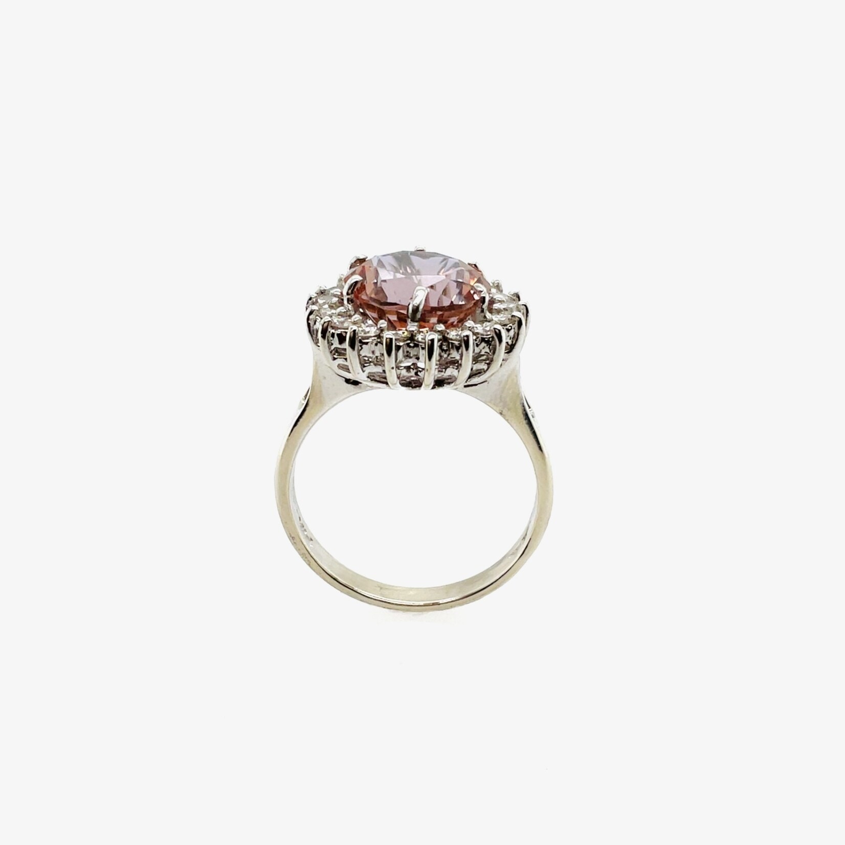 14K Green Amethyst Ring Size 7.5
