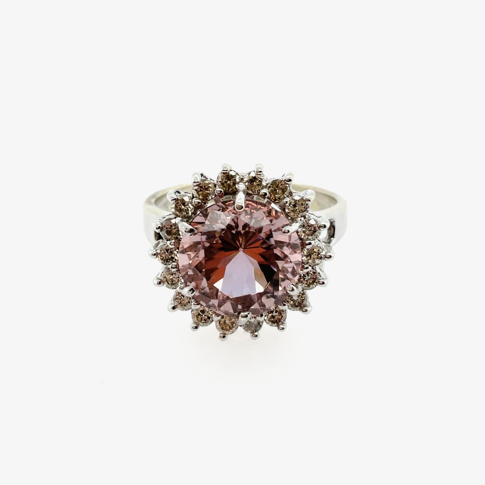 14K Green Amethyst Ring Size 7.5