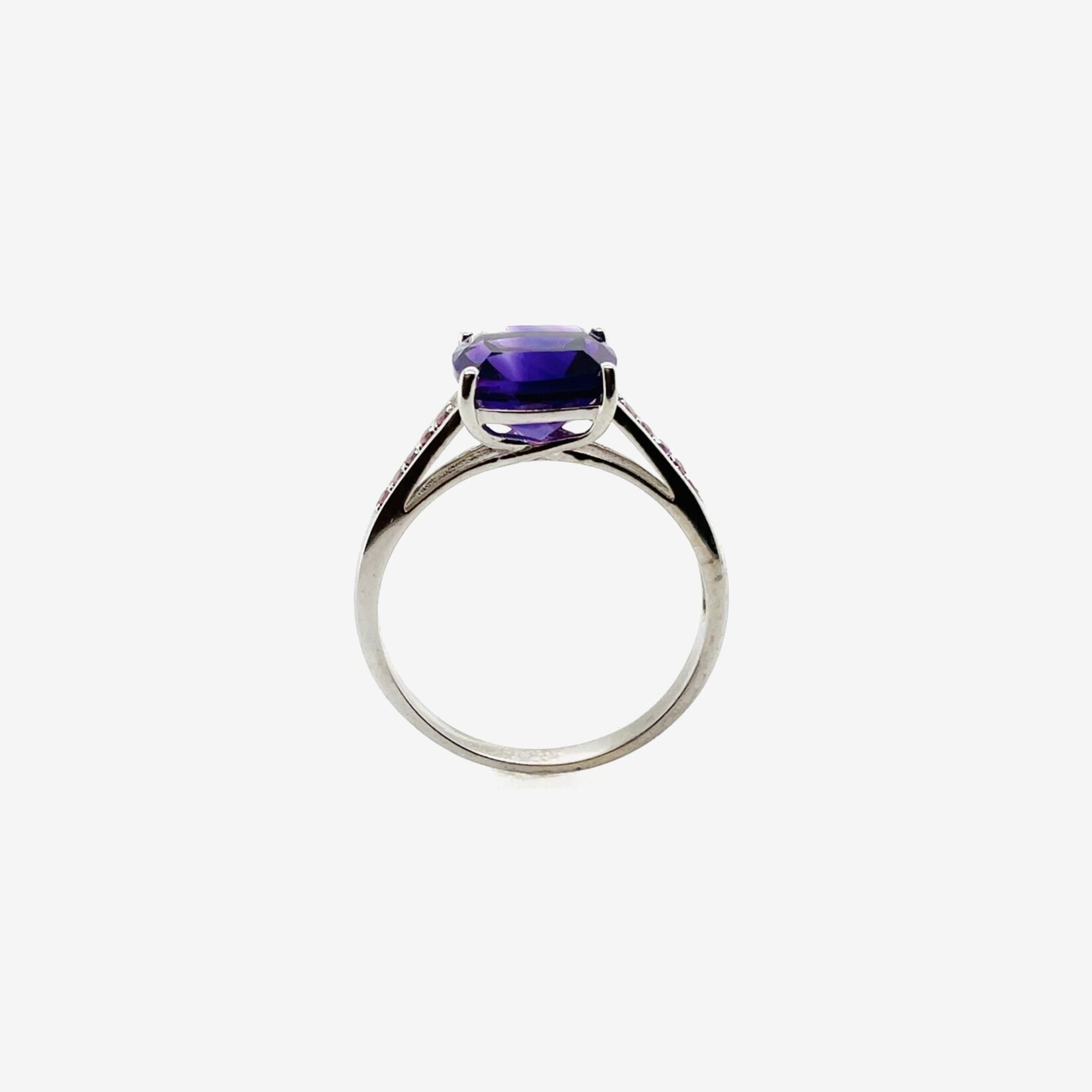 10K Amethyst /Pink Sapphire Ring Size 9