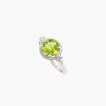 14K Ladies Peridot Ring, Size 7