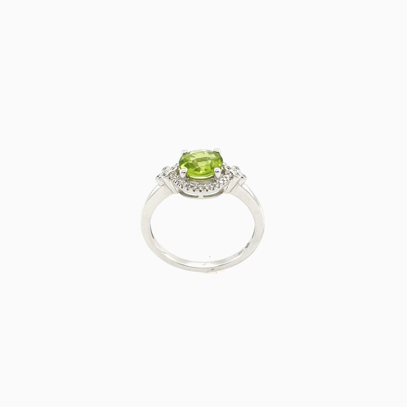 14K Ladies Peridot Ring  Size 7