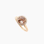 14K Rose Gold Diamond, Size 6