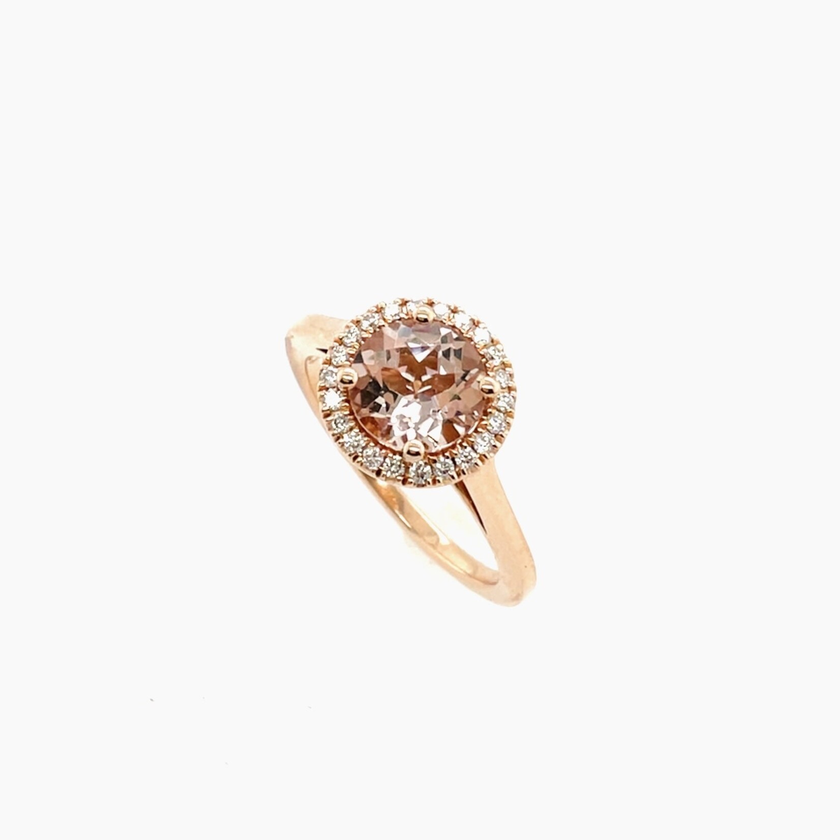 14K Rose Gold Morganite Size 6