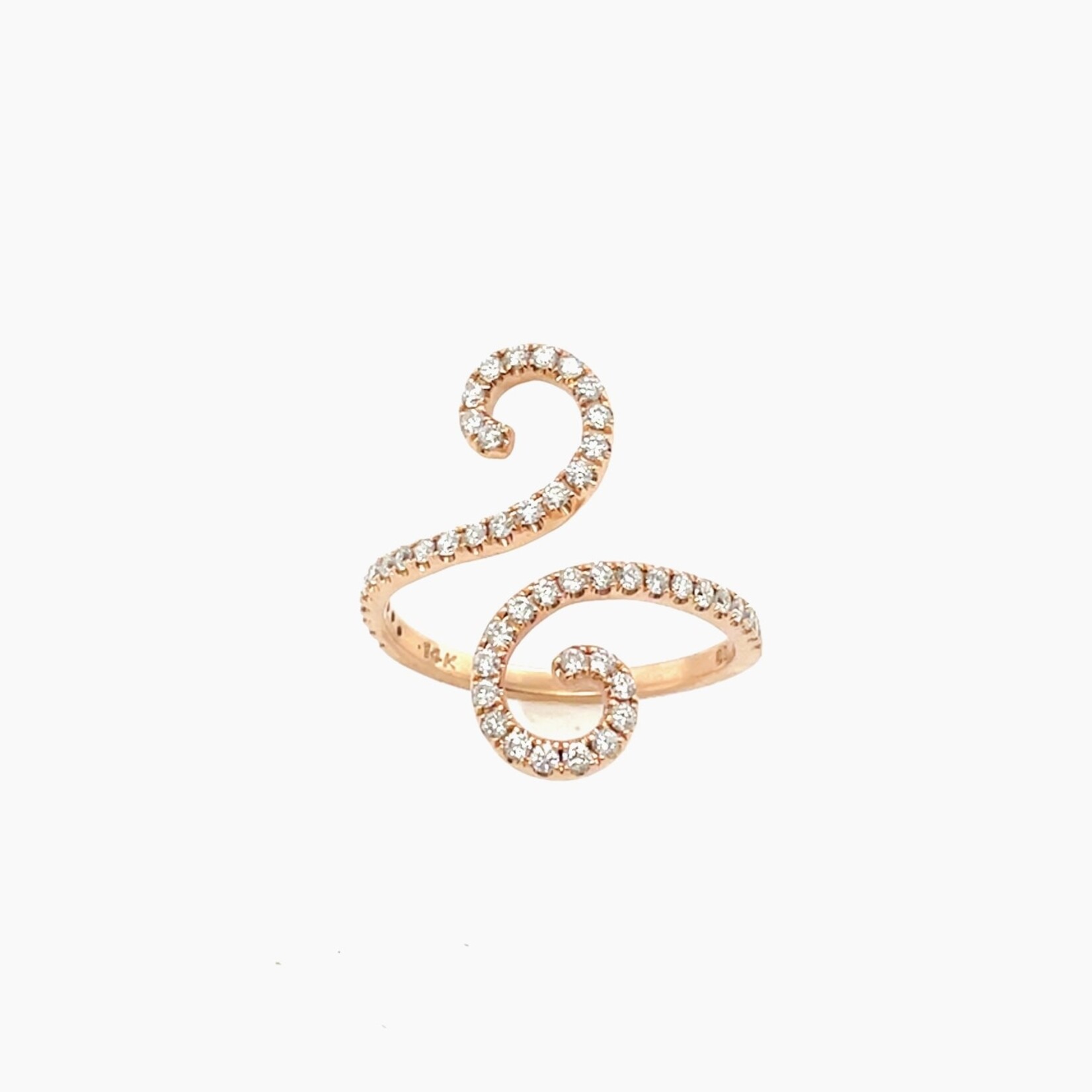 14K Rose Gold Ring, Size 7