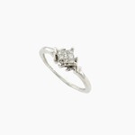 10K White Gold Diamond, Size 7