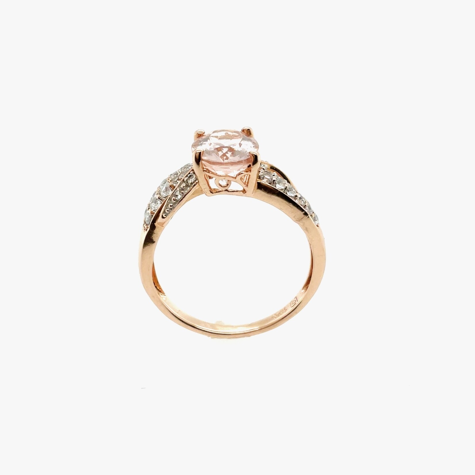 10K Ladies Rose Gold Ring, Size 7