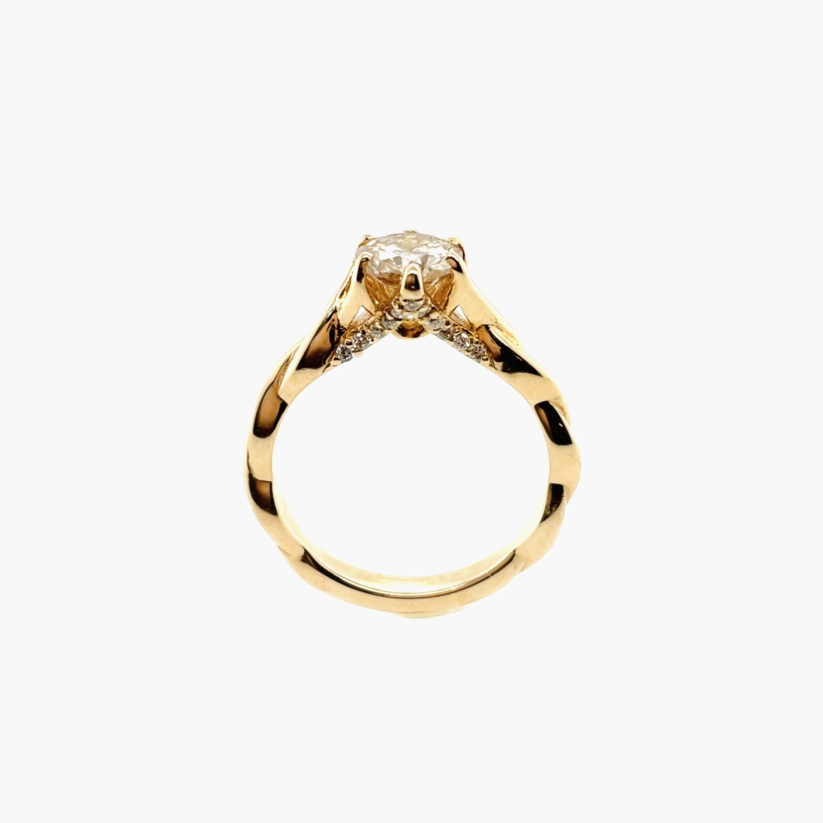 14K Yellow Gold Twisted Ring Size 6.5