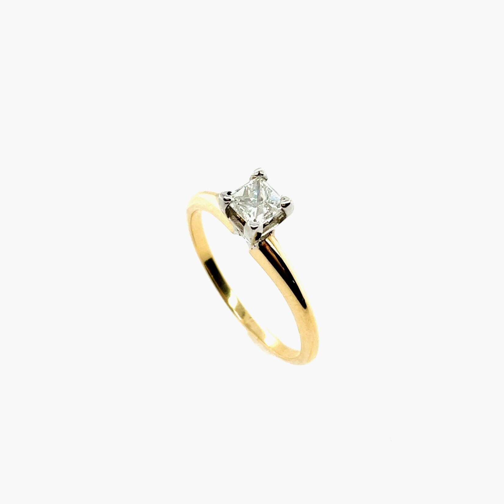 14K Princess Cut Diamond Ring Size 6.5