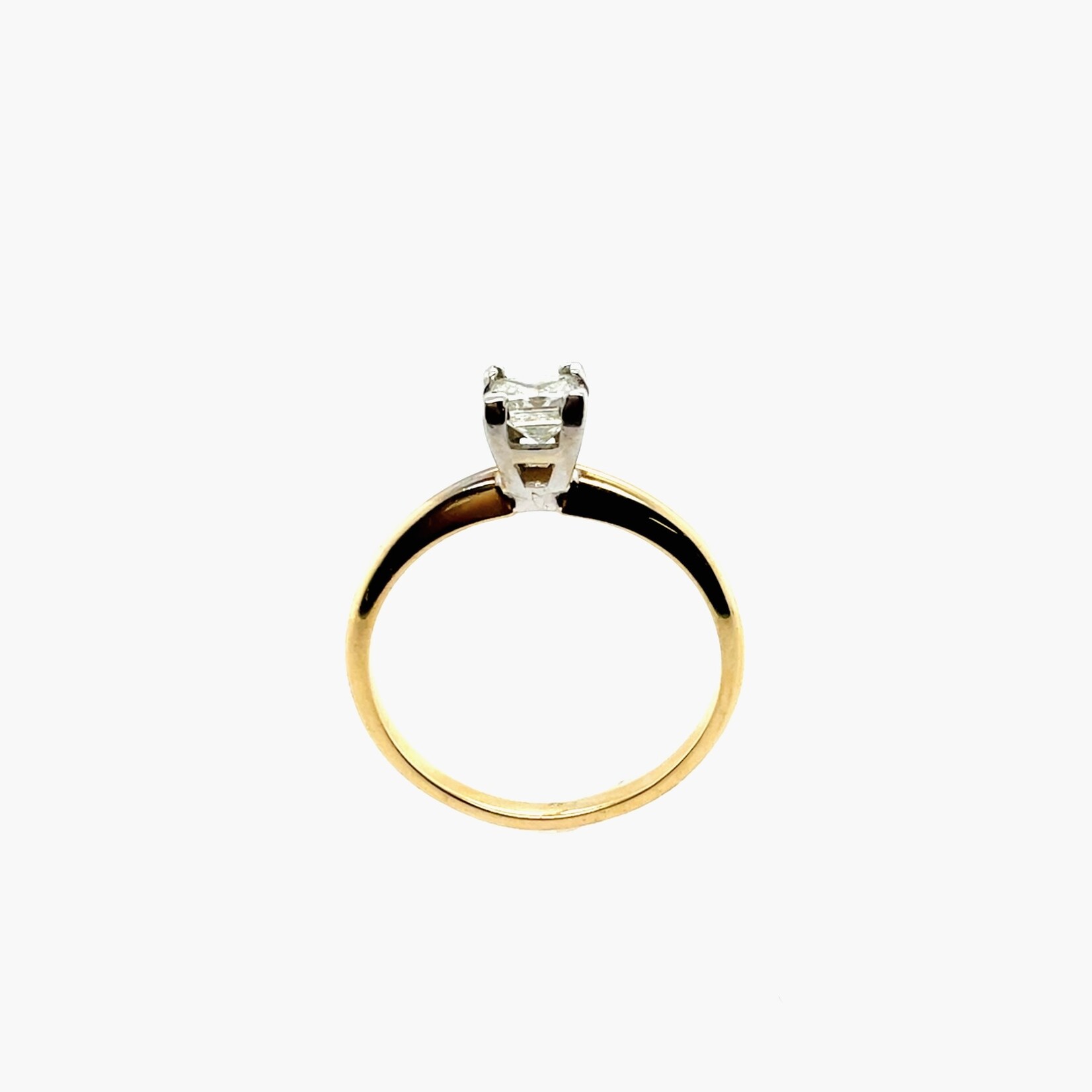 14K Princess Cut Diamond Ring Size 6.5
