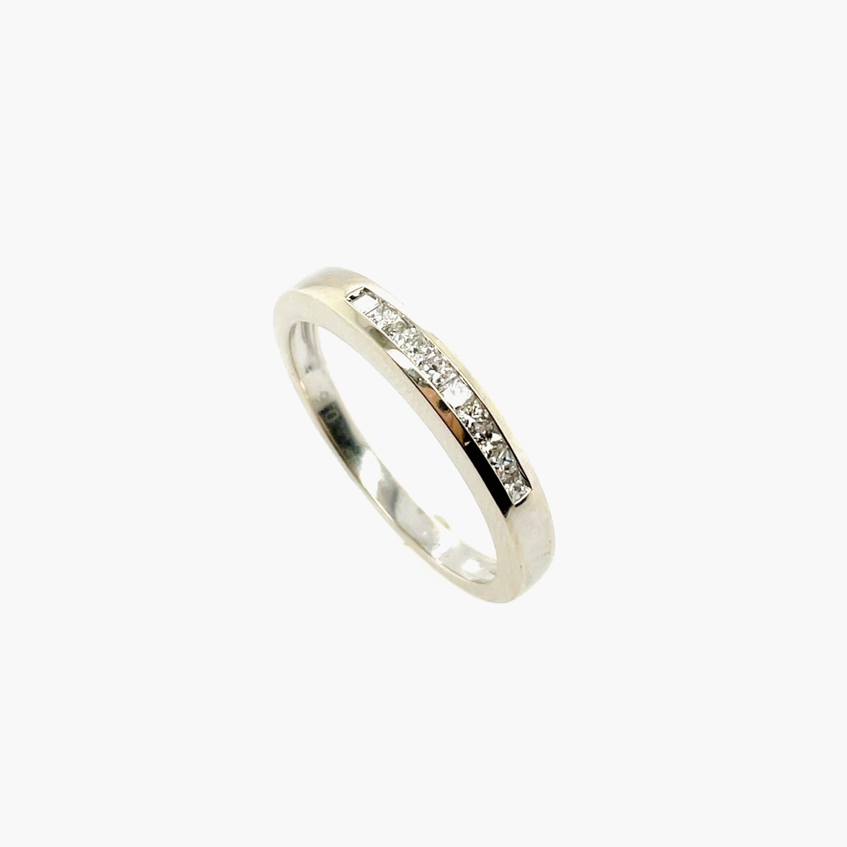 14 Kt W G Ladies Diamond Ring .35 Ctw Size 6.5