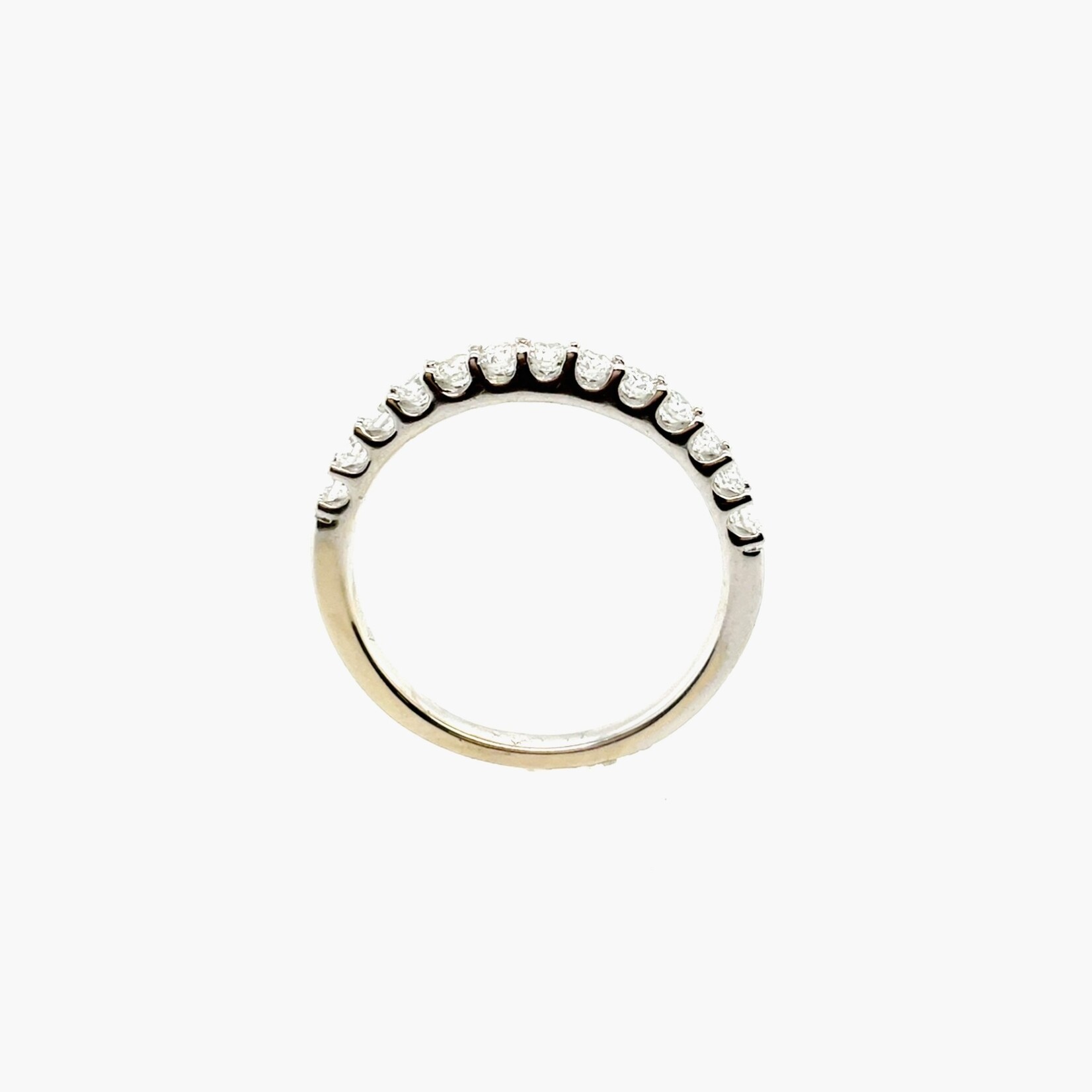 14 Kt White Gold Ladies Diamond Wedding Band .40 Ctw #7