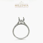 14K Fancy Engagement Ring Mount Size 6