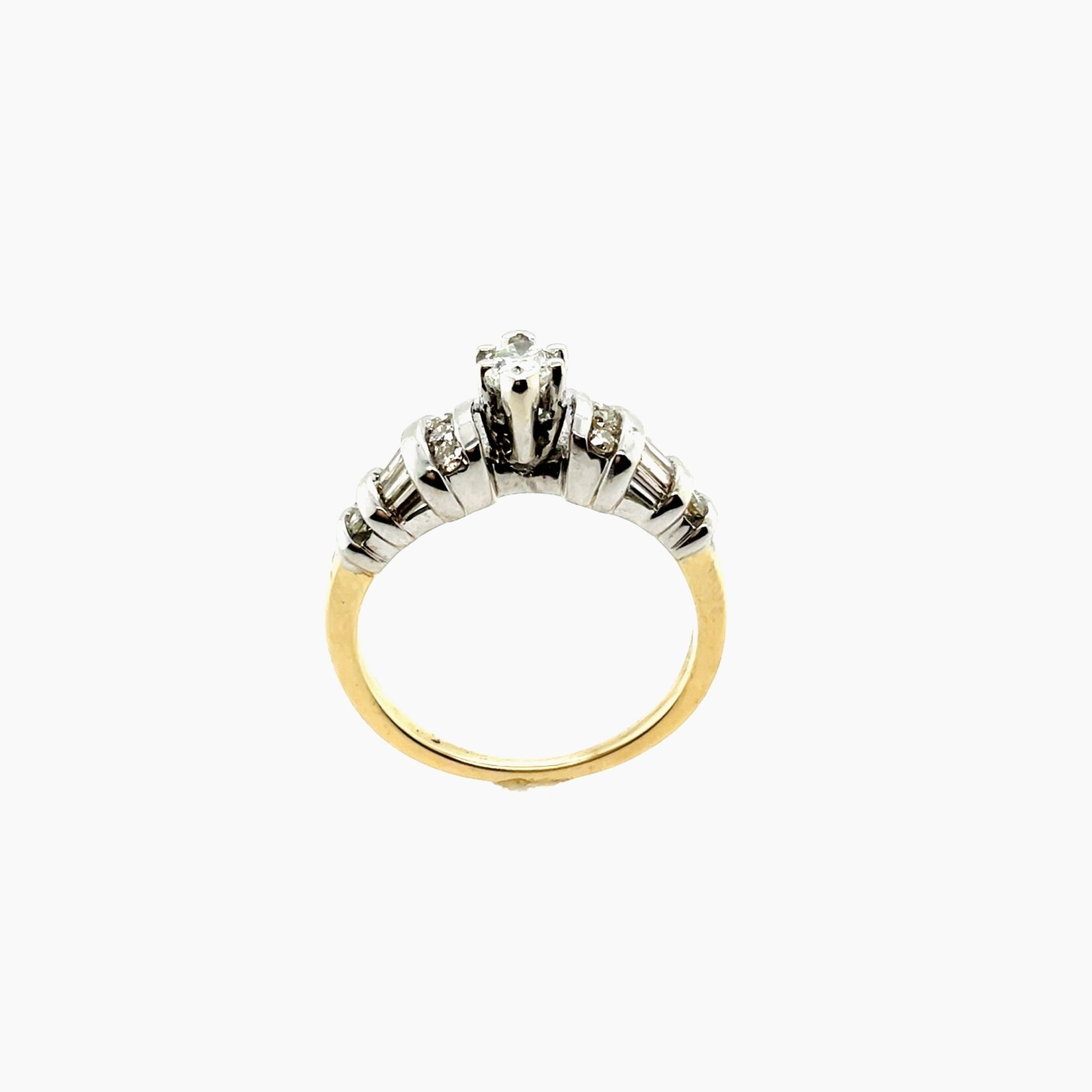 14K Yellow Gold Marquise Cut Size 6