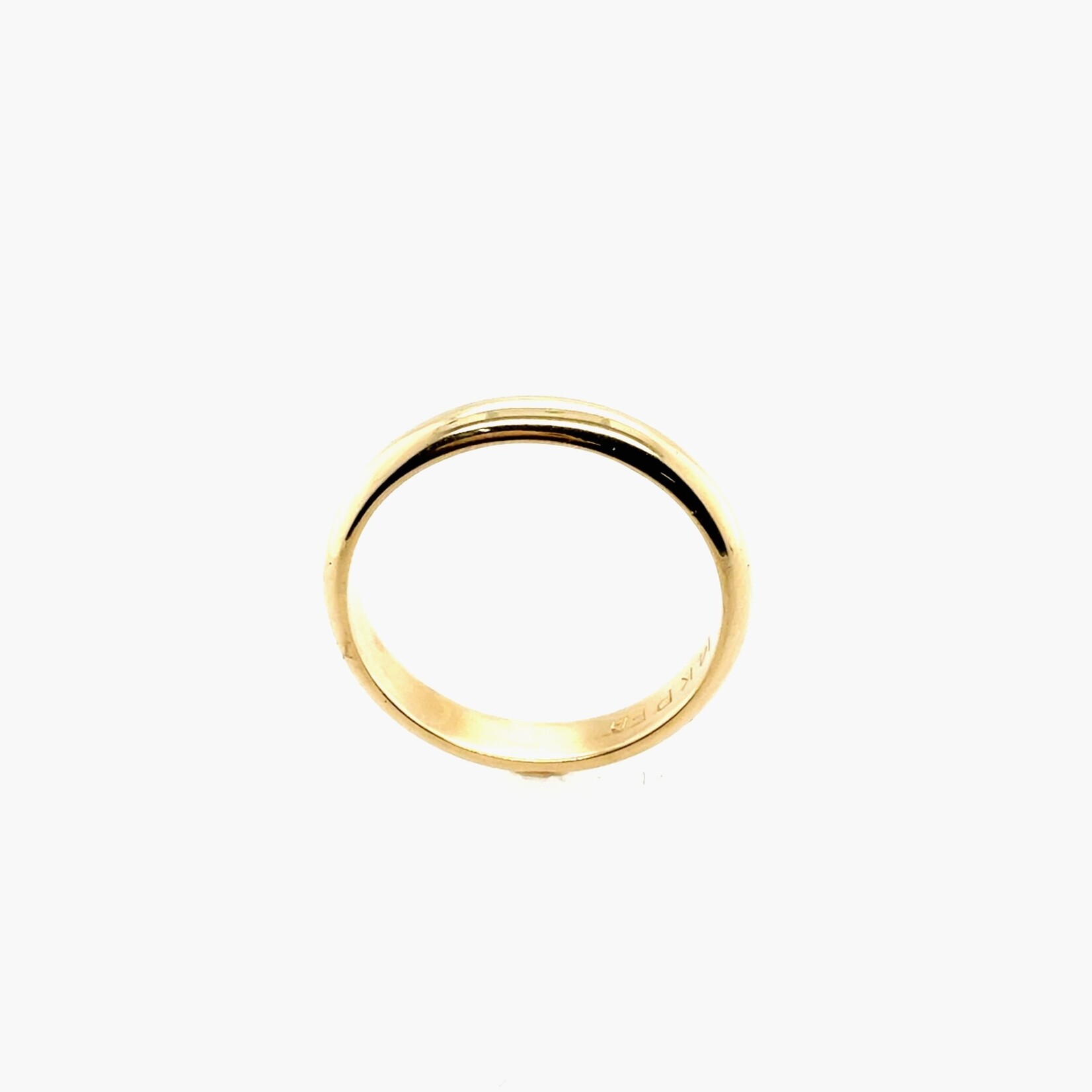 14 Kt YG Wedding Band Ring  Size 6.5