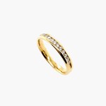14K Yellow Gold Ladies Diamond Band Size 8.5