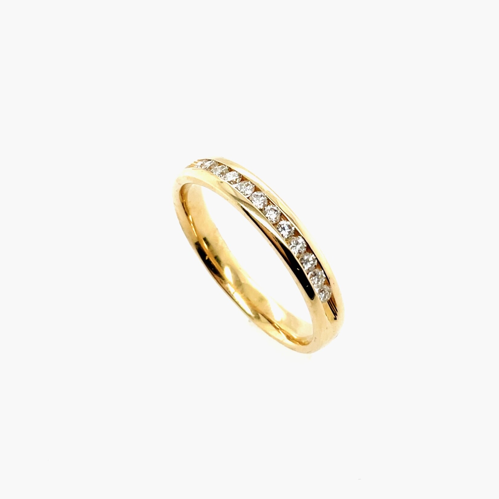 14K Yellow Gold Ladies Diamond Band Size 8.5