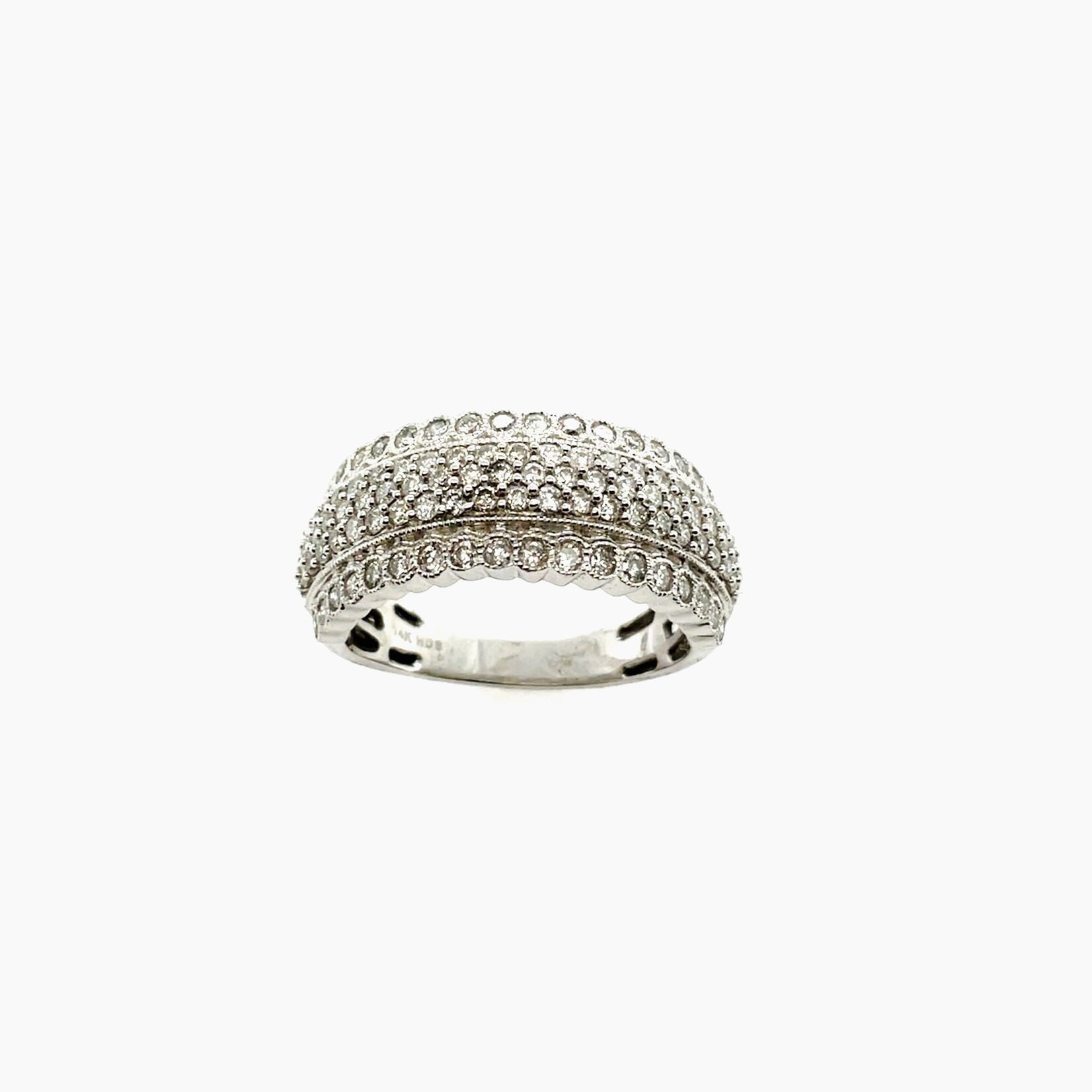 Millenia 14K 1CTW White Gold Diamond Band, Size 7