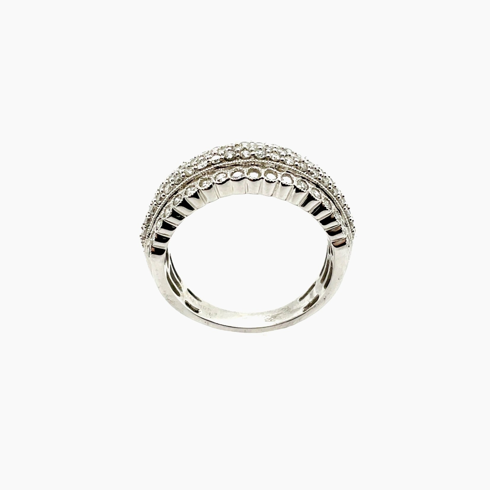 Millenia 14K 1CTW White Gold Diamond Band, Size 7